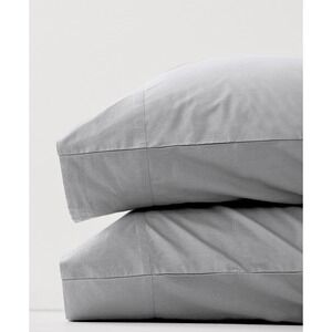 Pact Organic‎ Cotton 2 Pillowcase Set Washed Blue New In Packaging